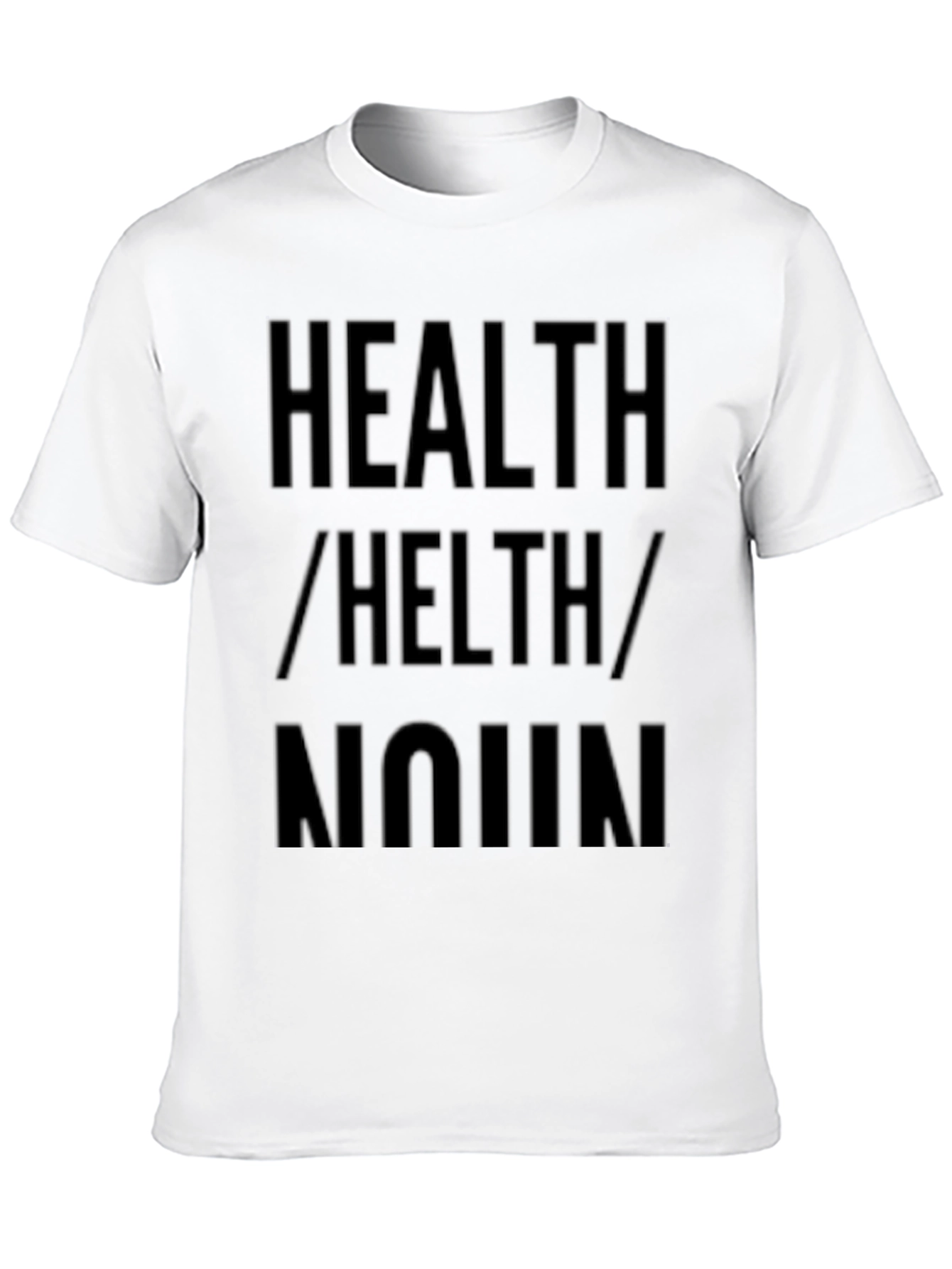 Black Health / Helth / Noun T-Shirt - Black view 10