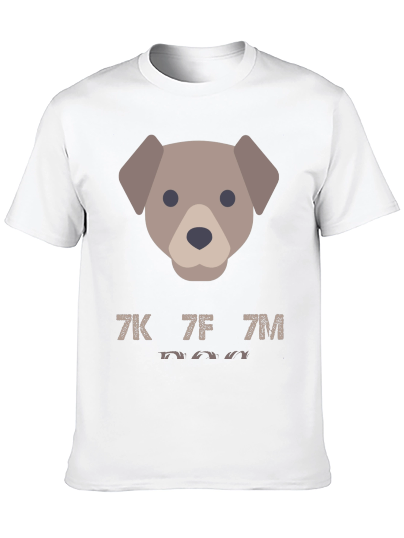 Black Dog Emoji Graphic Tee - Men's Casual Black T-Shirt view 10