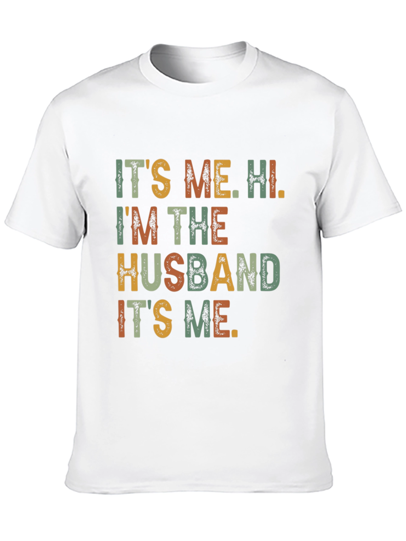 Black It's Me, Hi, I'm The Husband Funny T-Shirt view 10