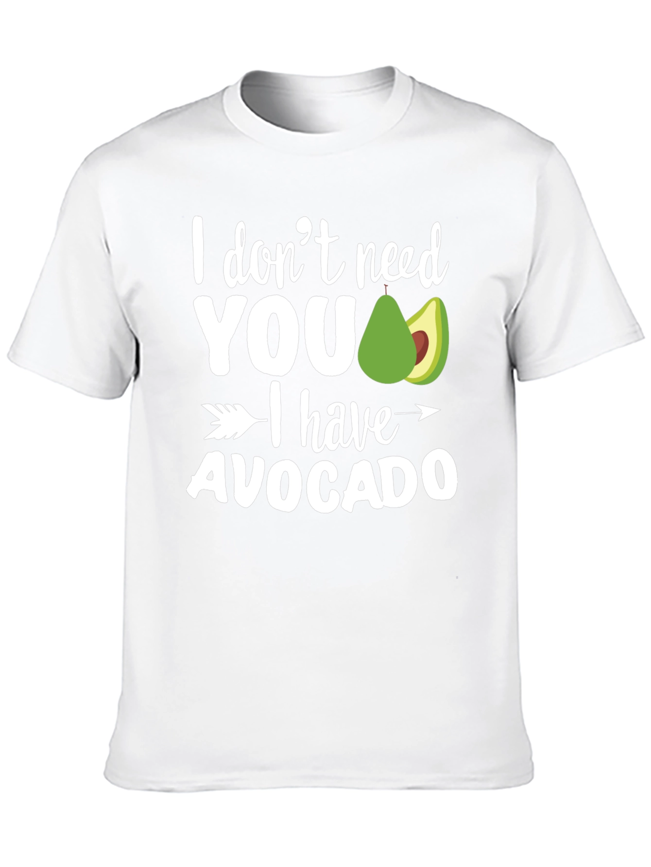 Black I Have Avocado T-Shirt - Funny Graphic Tee view 10