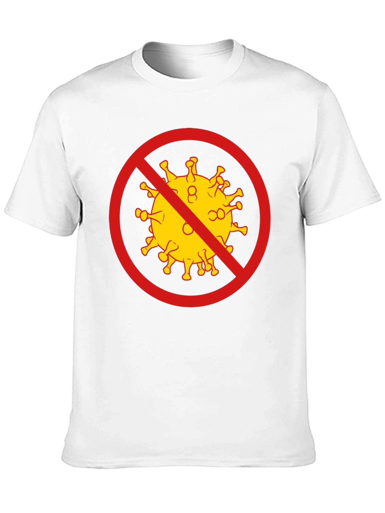 Black Anti-Coronavirus Graphic Tee - Black Cotton T-Shirt view 10