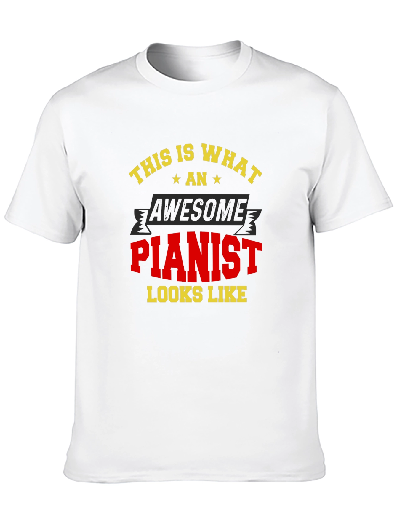 Black Awesome Pianist T-Shirt - Musician Gift view 10