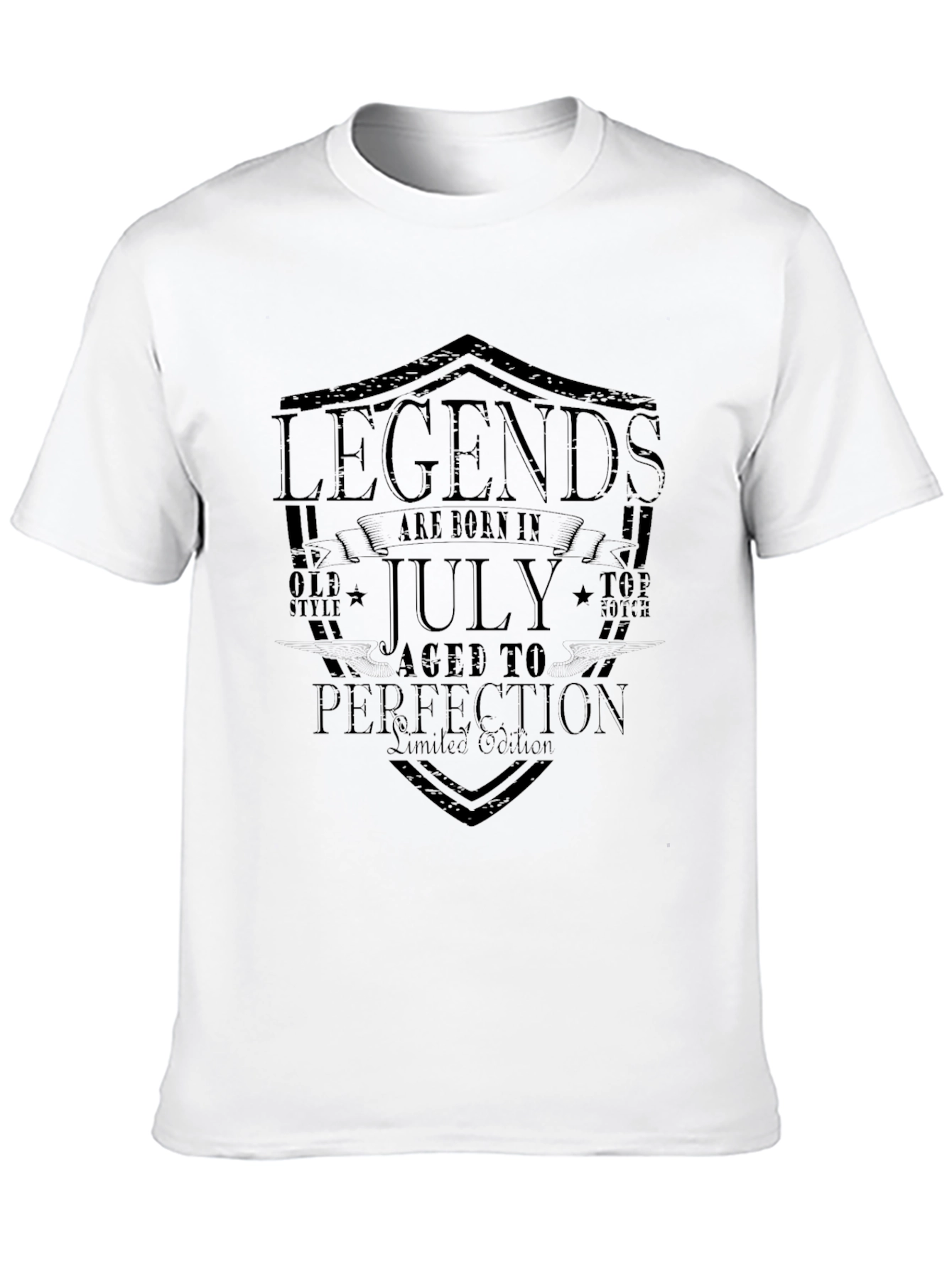 Legends Born in July Black T-Shirt - 10