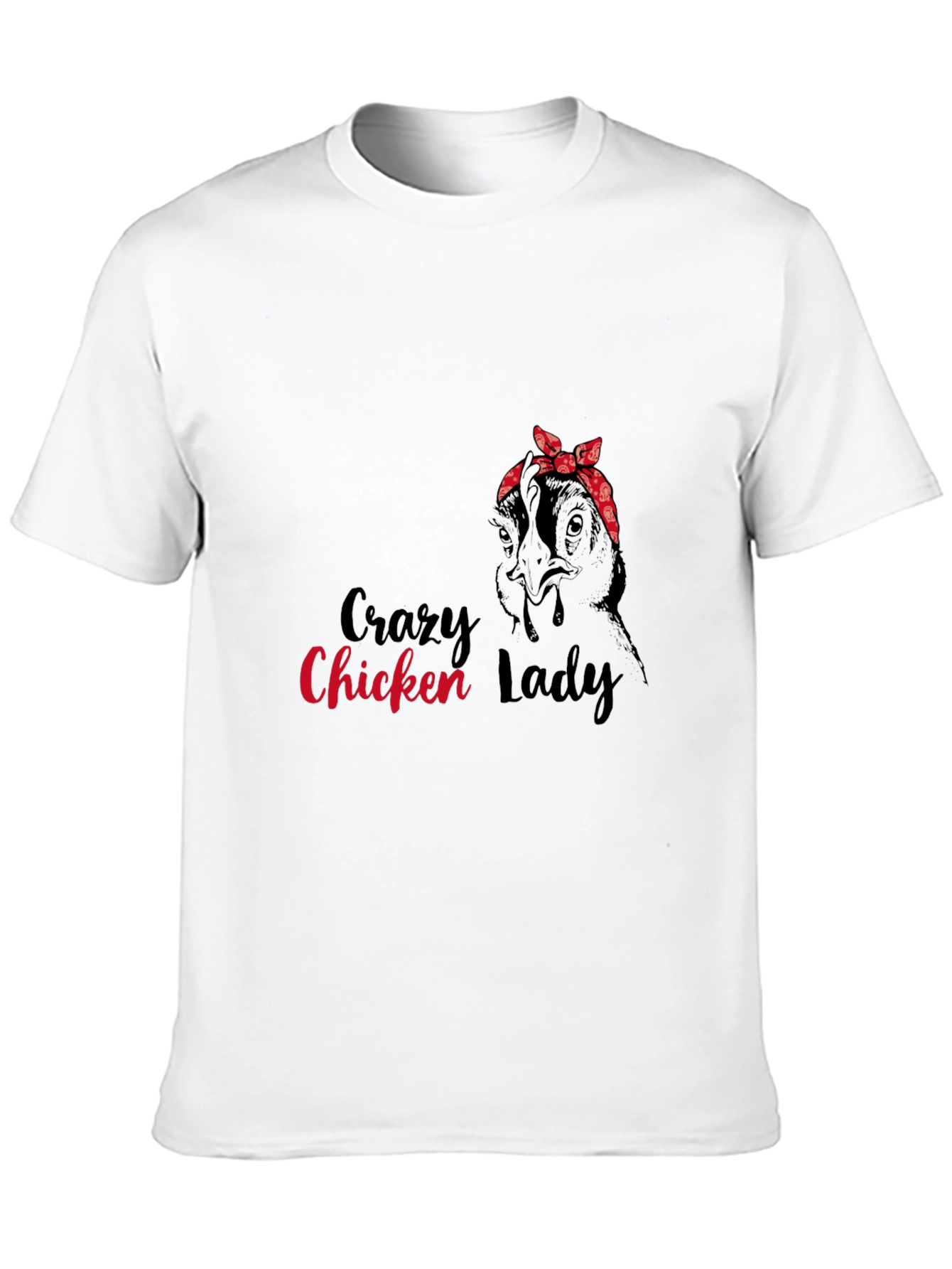 Black Crazy Chicken Lady Graphic Tee view 10