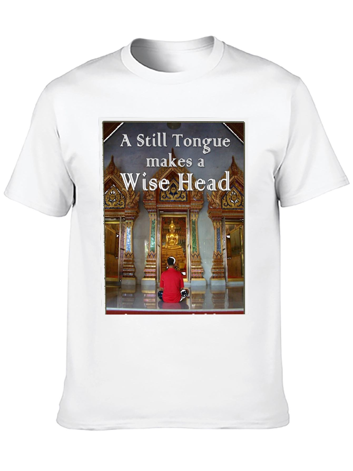 Black Wise Head T-Shirt - Buddha Inspired view 10