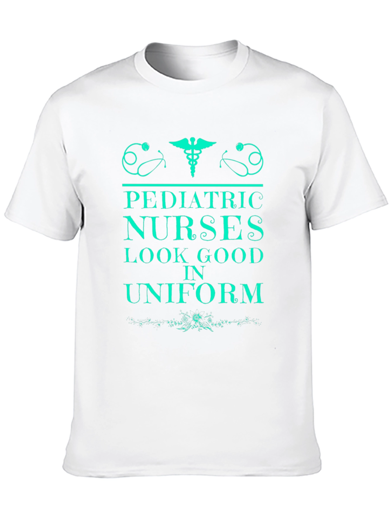 Black Pediatric Nurse Tee - Look Good in Uniform! view 10