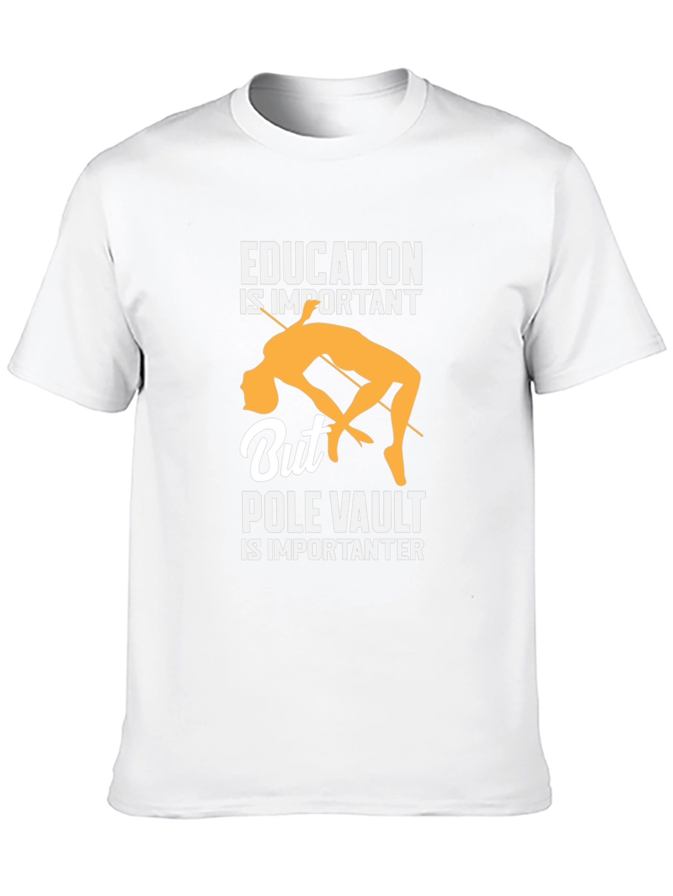 Black Education is Important, But Pole Vault is Importanter T-Shirt view 10