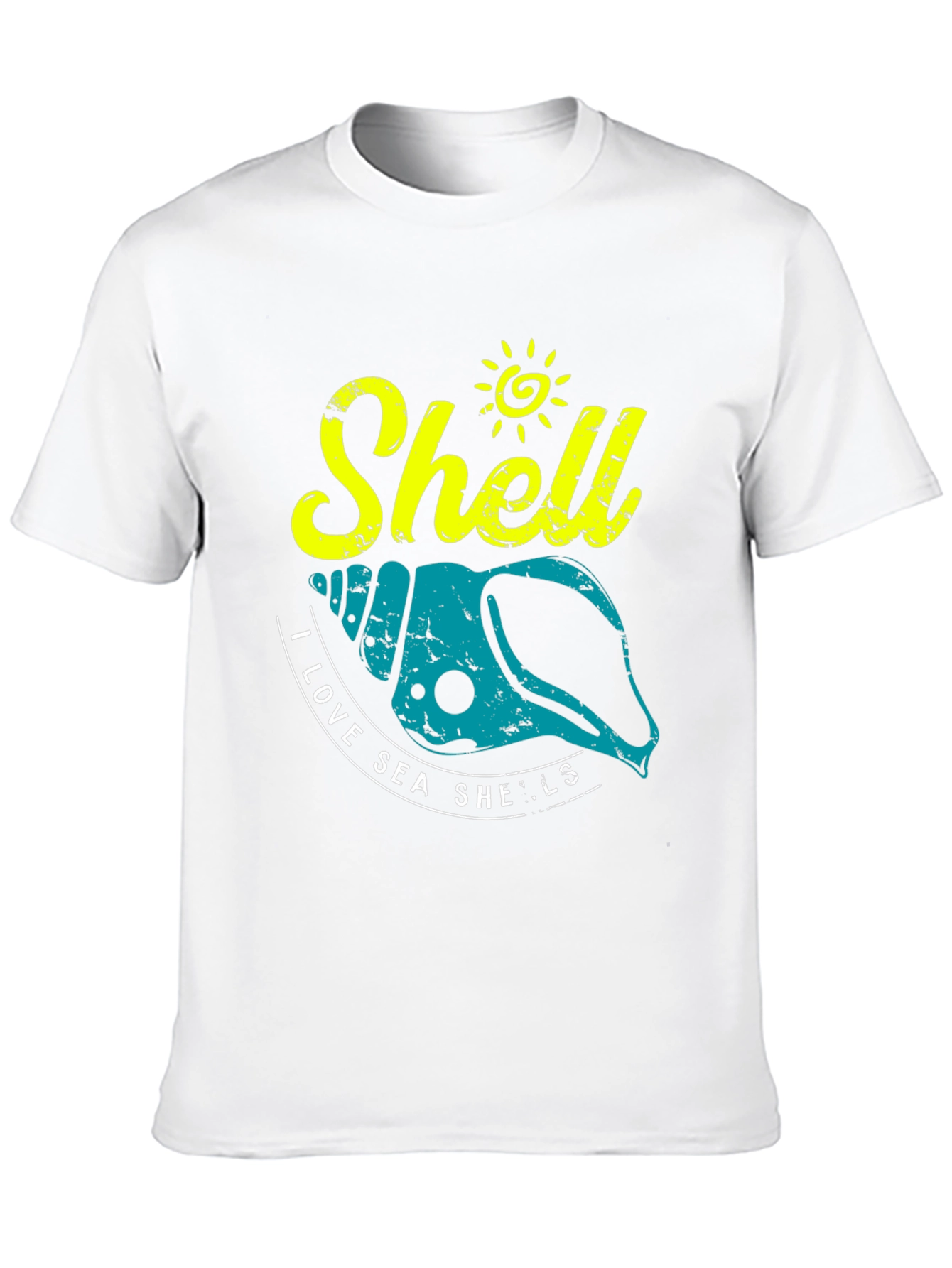 Black I Love Sea Shells Graphic T-Shirt view 10