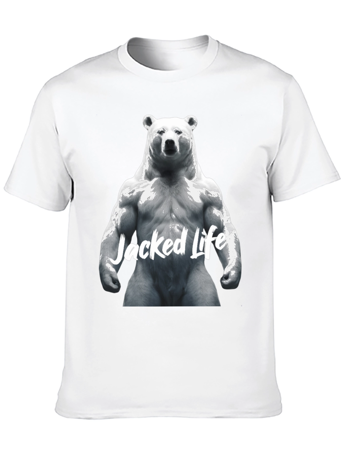 Black Jacked Life Bear Graphic Tee - Black view 10