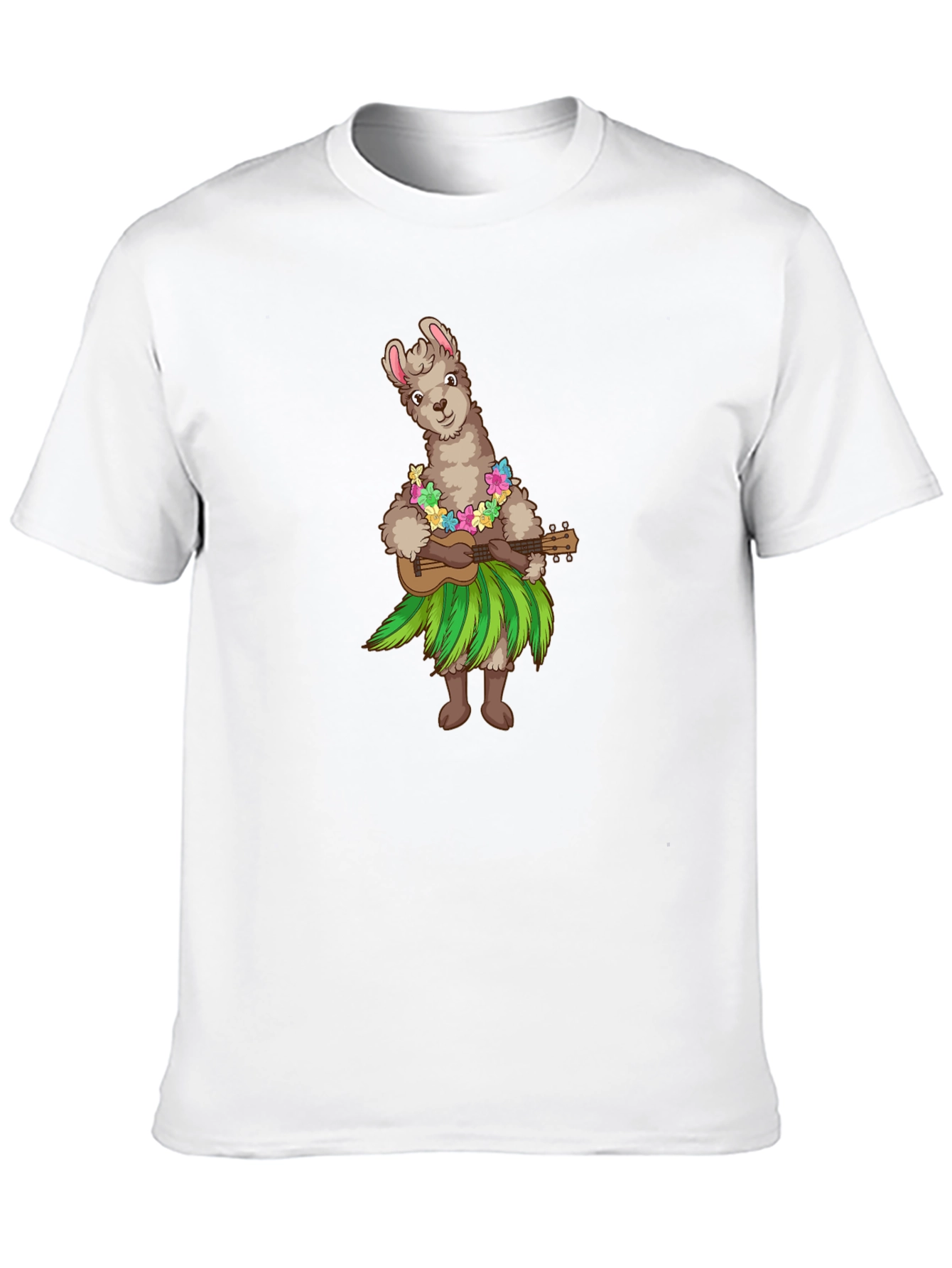 Black Llama Hula Ukulele T-Shirt view 10