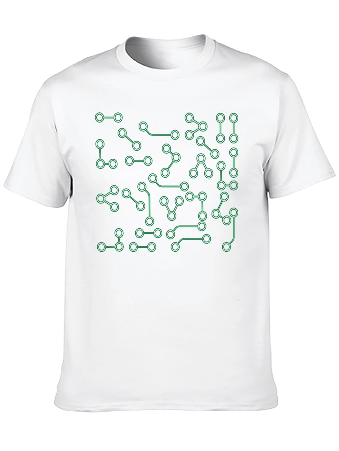 Black Circuit Board Graphic Tee - Tech Style Shirt view 10