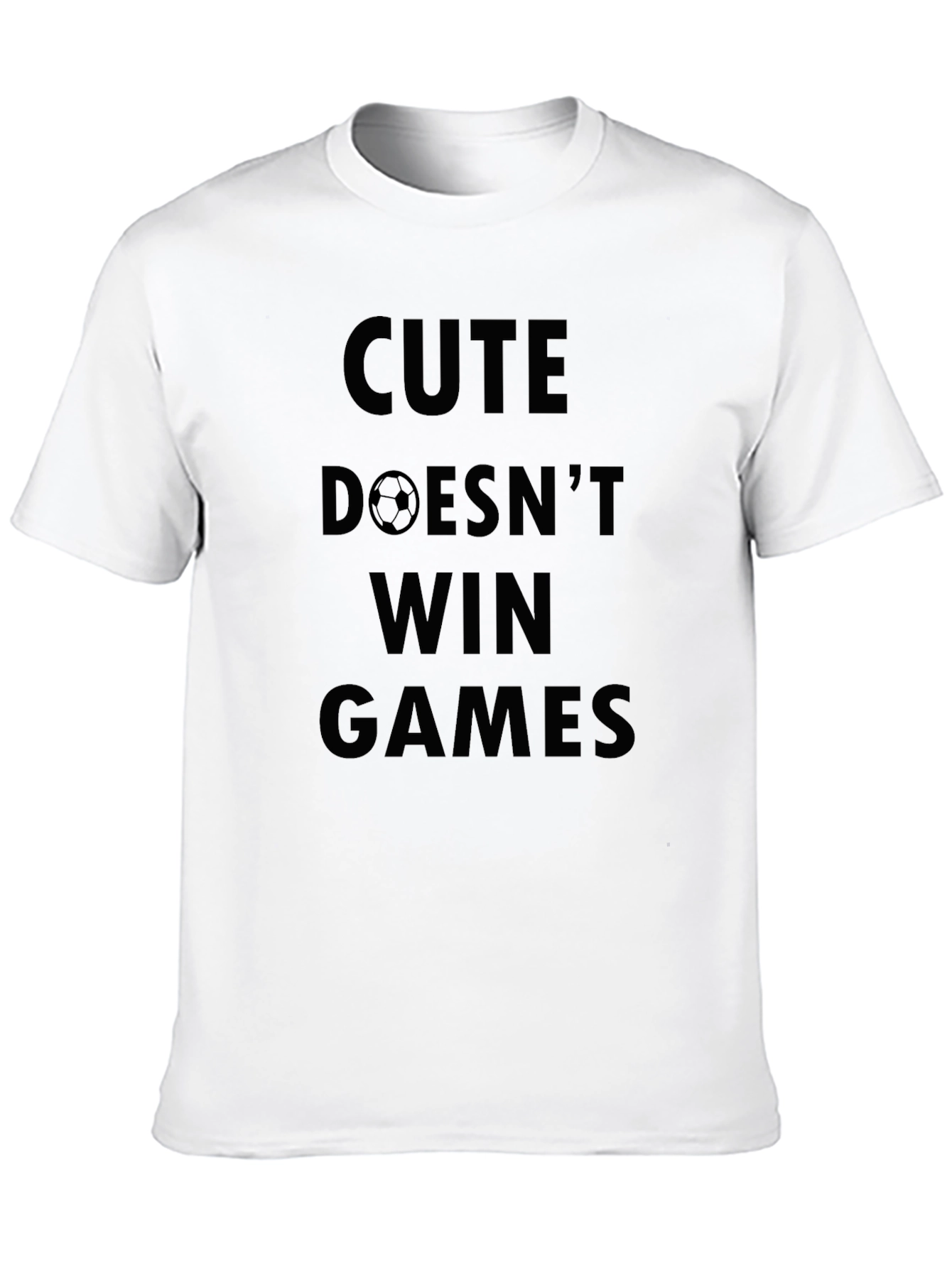 Black Cute Doesn't Win Games Black T-Shirt view 10