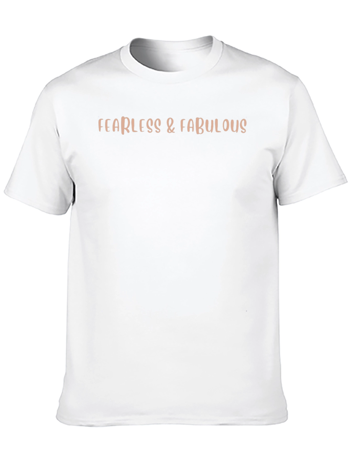 Black Fearless & Fabulous Graphic Tee - Soft Cotton Blend view 10