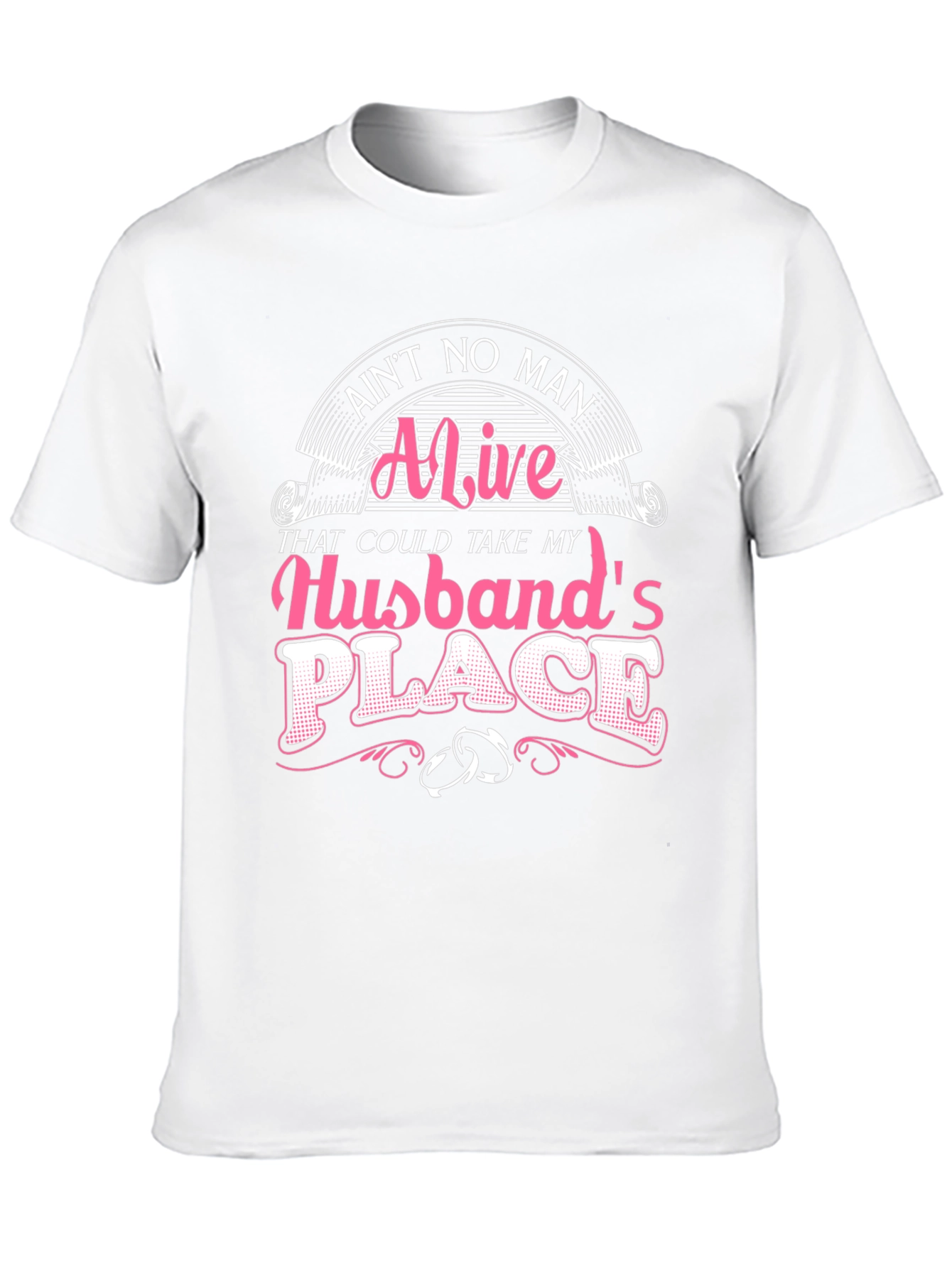 Black Ain't No Man Husband T-Shirt view 10