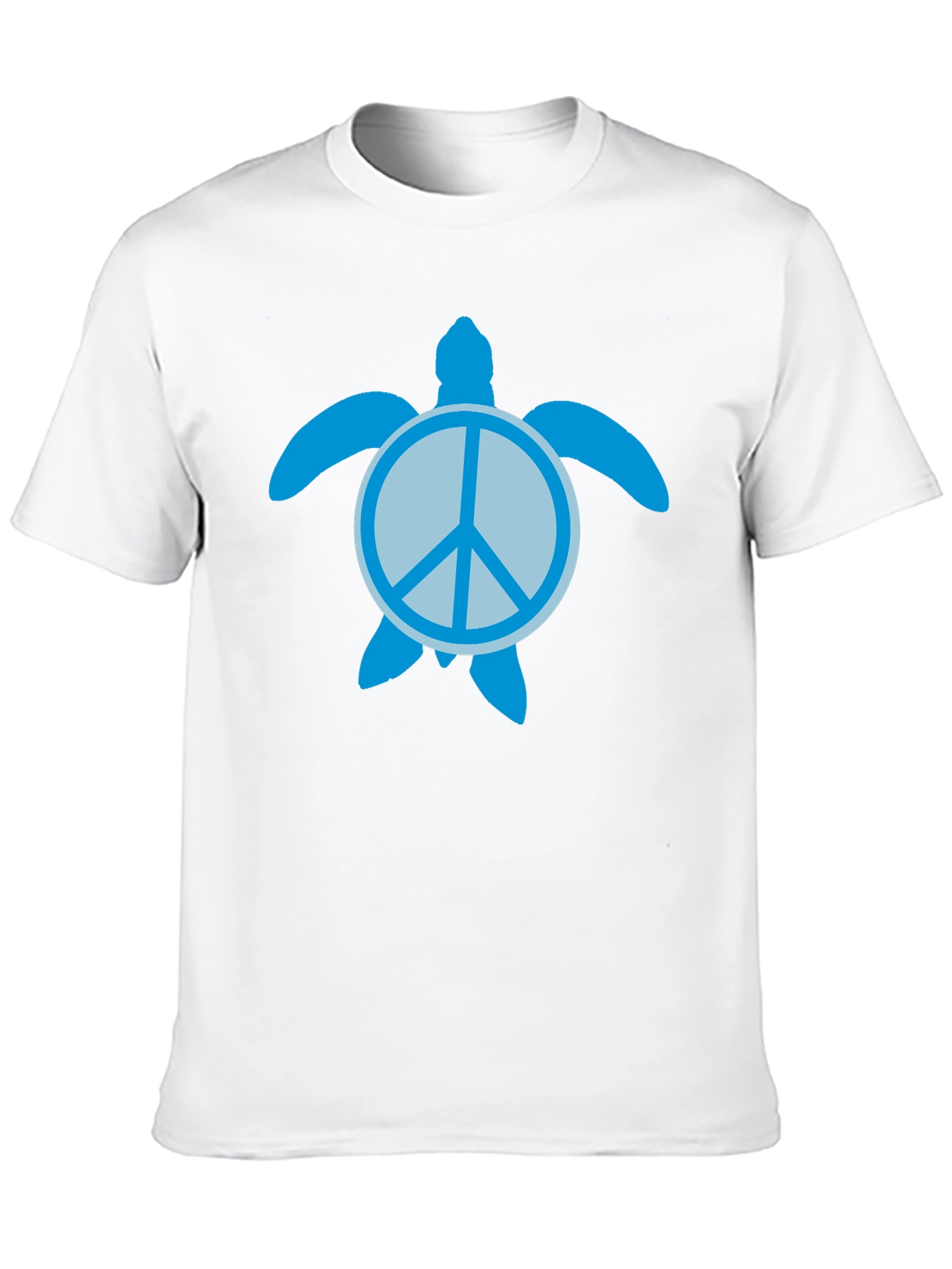 Black Peace Turtle Black Graphic T-Shirt view 10