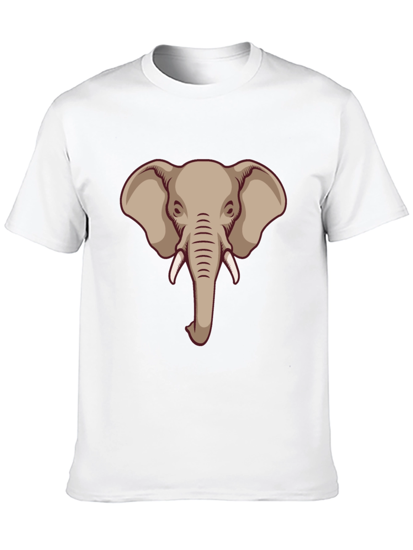 Black Elephant Graphic Tee - Cool Animal Design T-Shirt view 10