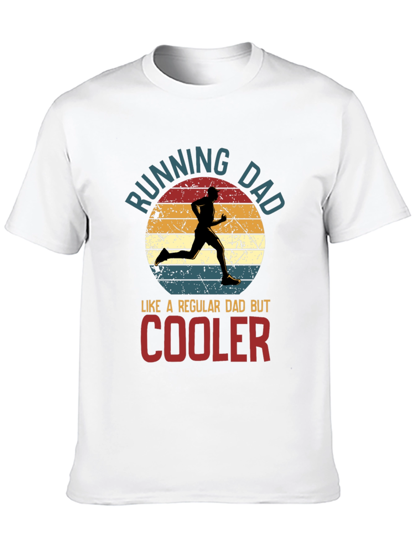 Black Running Dad T-Shirt - Cool Dad Edition! view 10