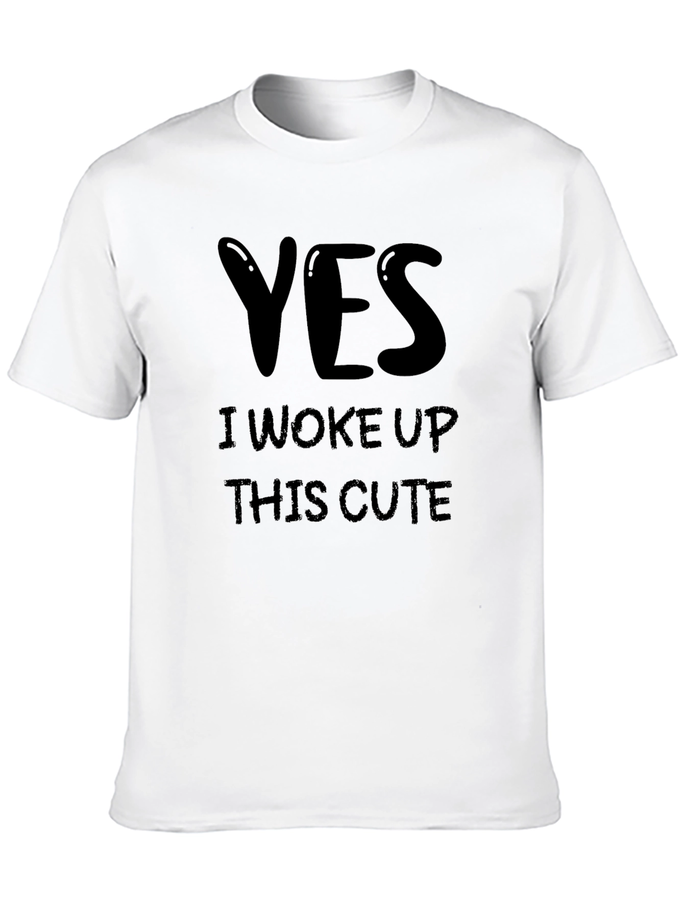 Black Yes I Woke Up This Cute - Funny Graphic Tee view 10