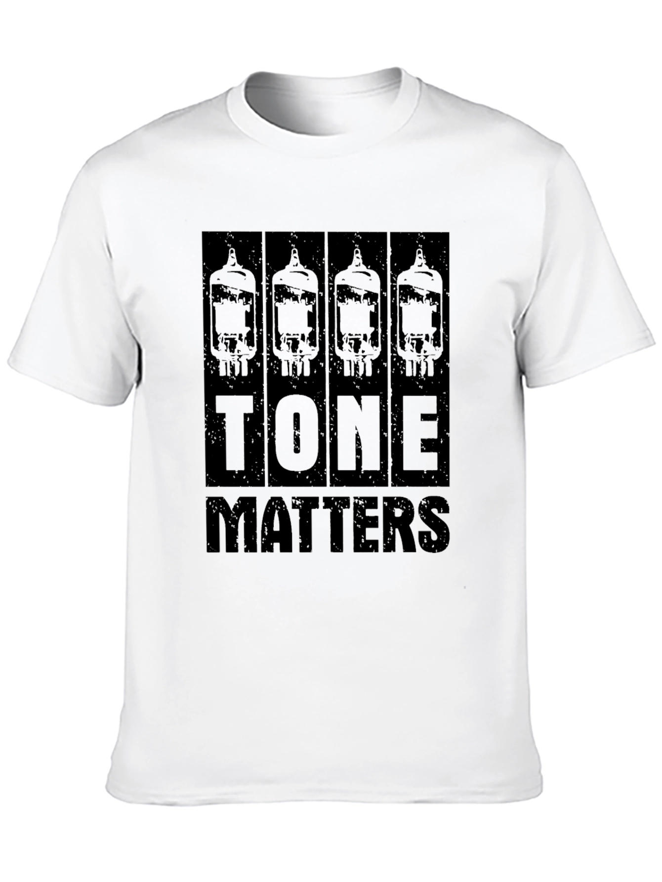 Black Tone Matters Black T-Shirt, Guitar Amplifier Tubes view 10