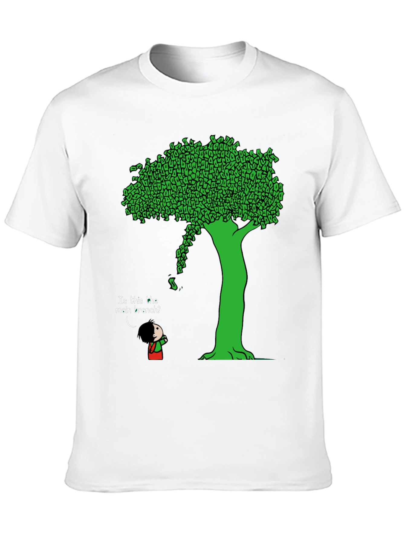 Black Funny Money Tree T-Shirt - Unique Graphic Tee view 10