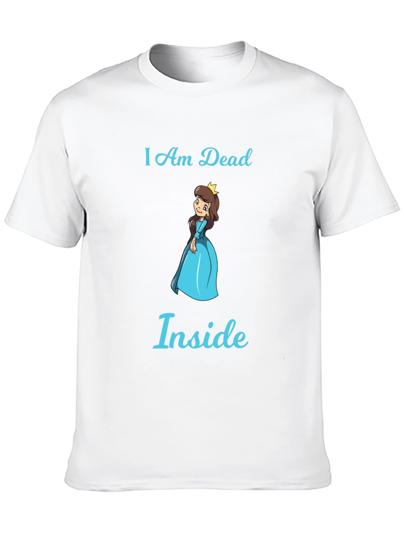 Black I Am Dead Inside T-Shirt - Funny Princess Graphic Tee view 10