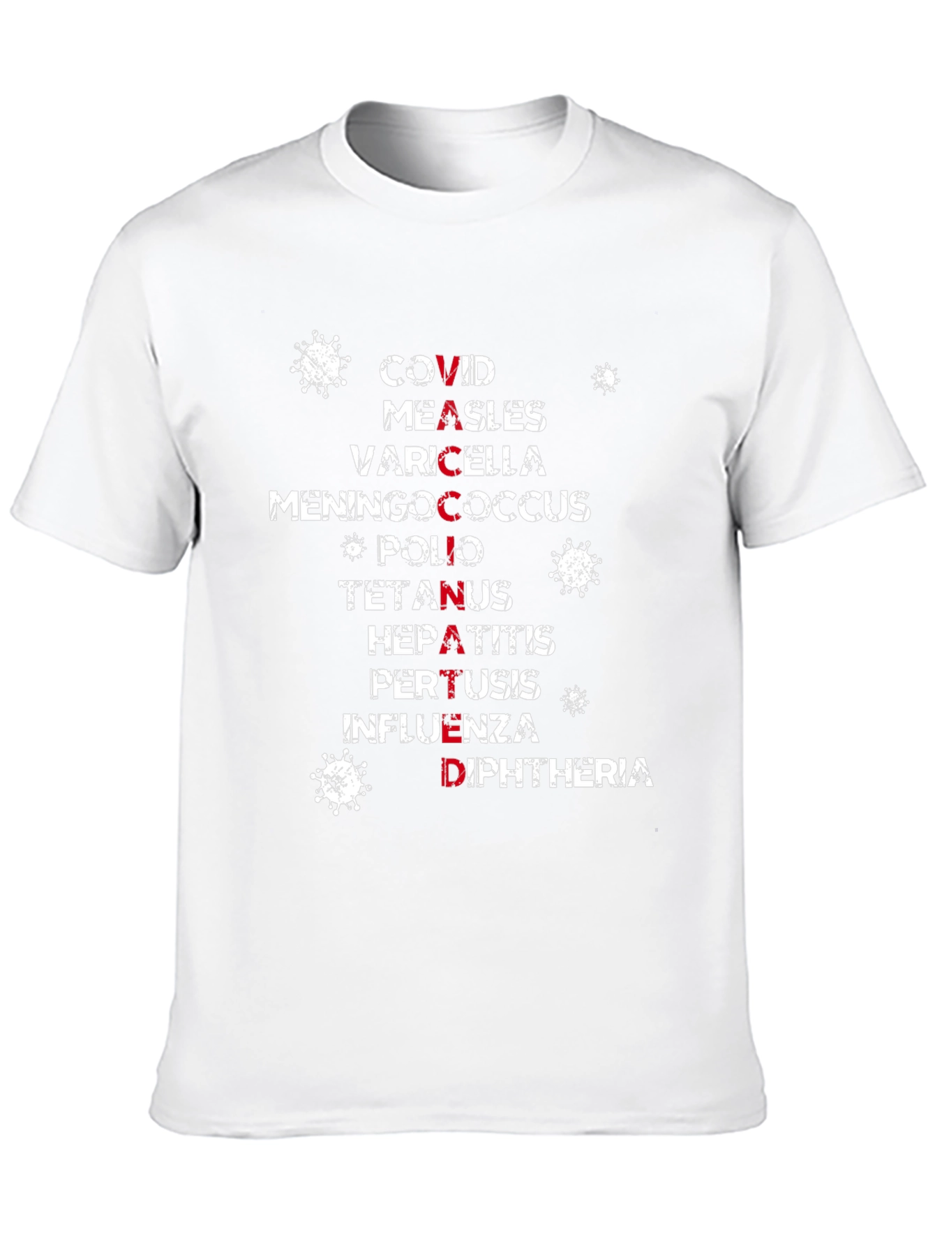 Vaccinated Protection T-Shirt: COVID, Measles & More - 10