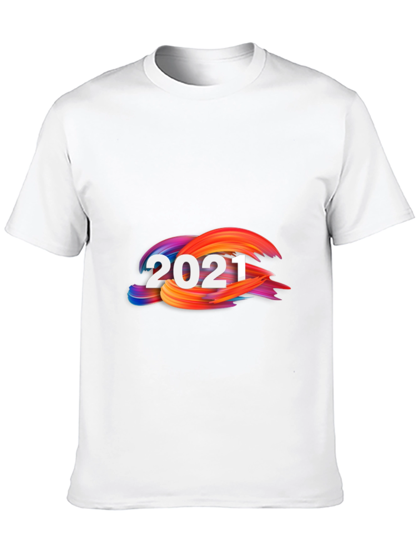 Black 2021 Abstract Graphic Print Black Tee view 10