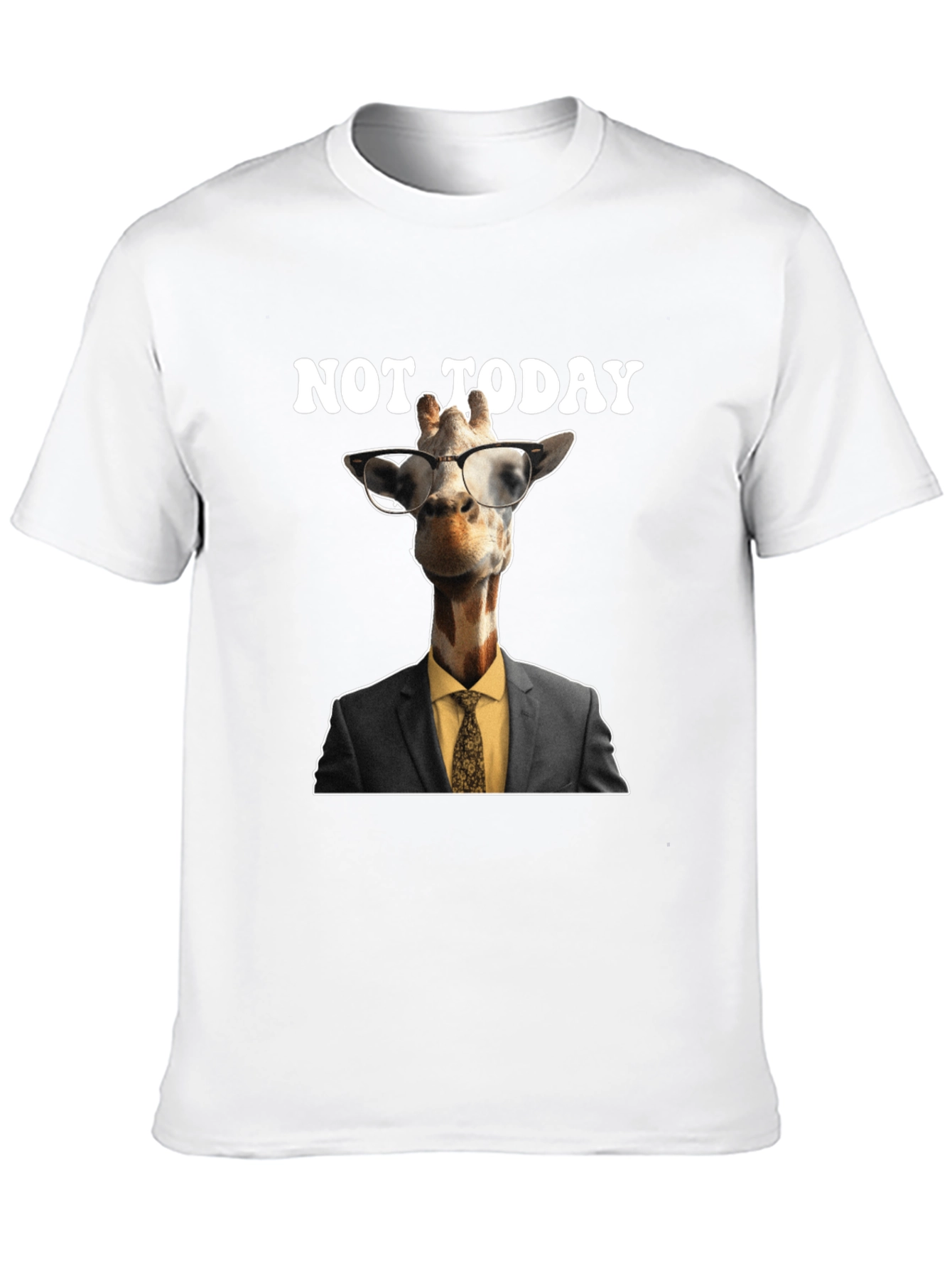 Black Not Today Giraffe T-Shirt view 10