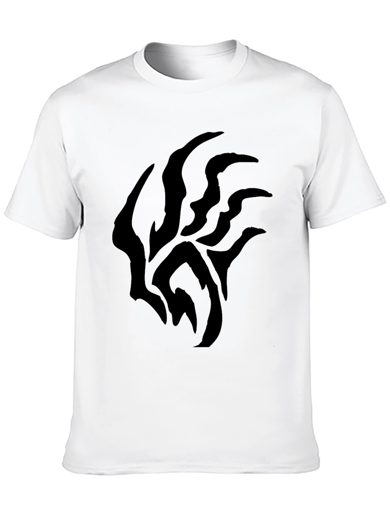 Black Black Graphic Tee - Abstract Design view 10