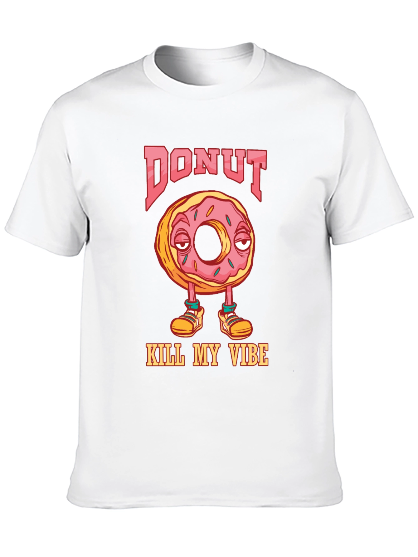 Black Donut Kill My Vibe Graphic T-Shirt view 10