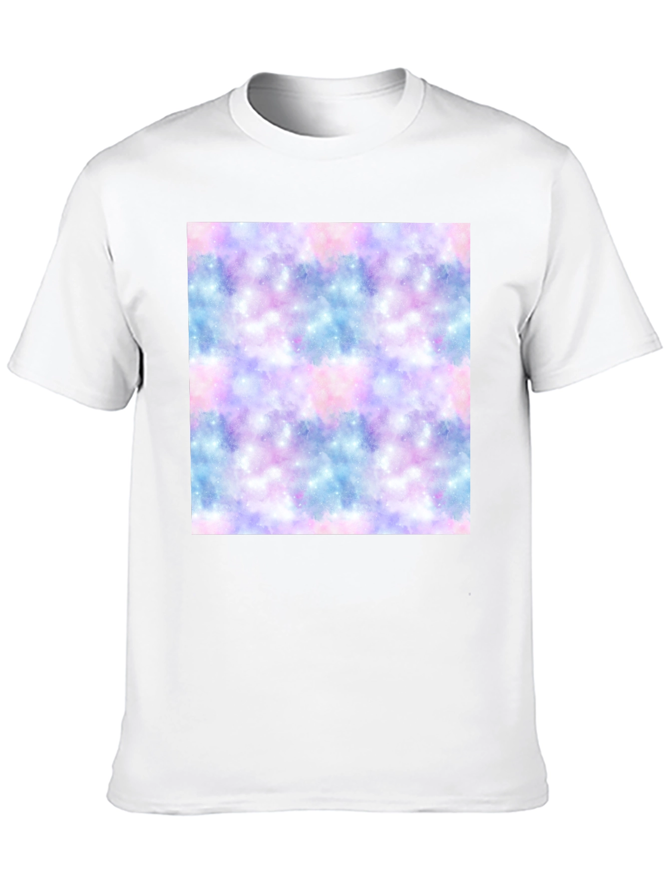 Black Galaxy Print Black T-Shirt view 10