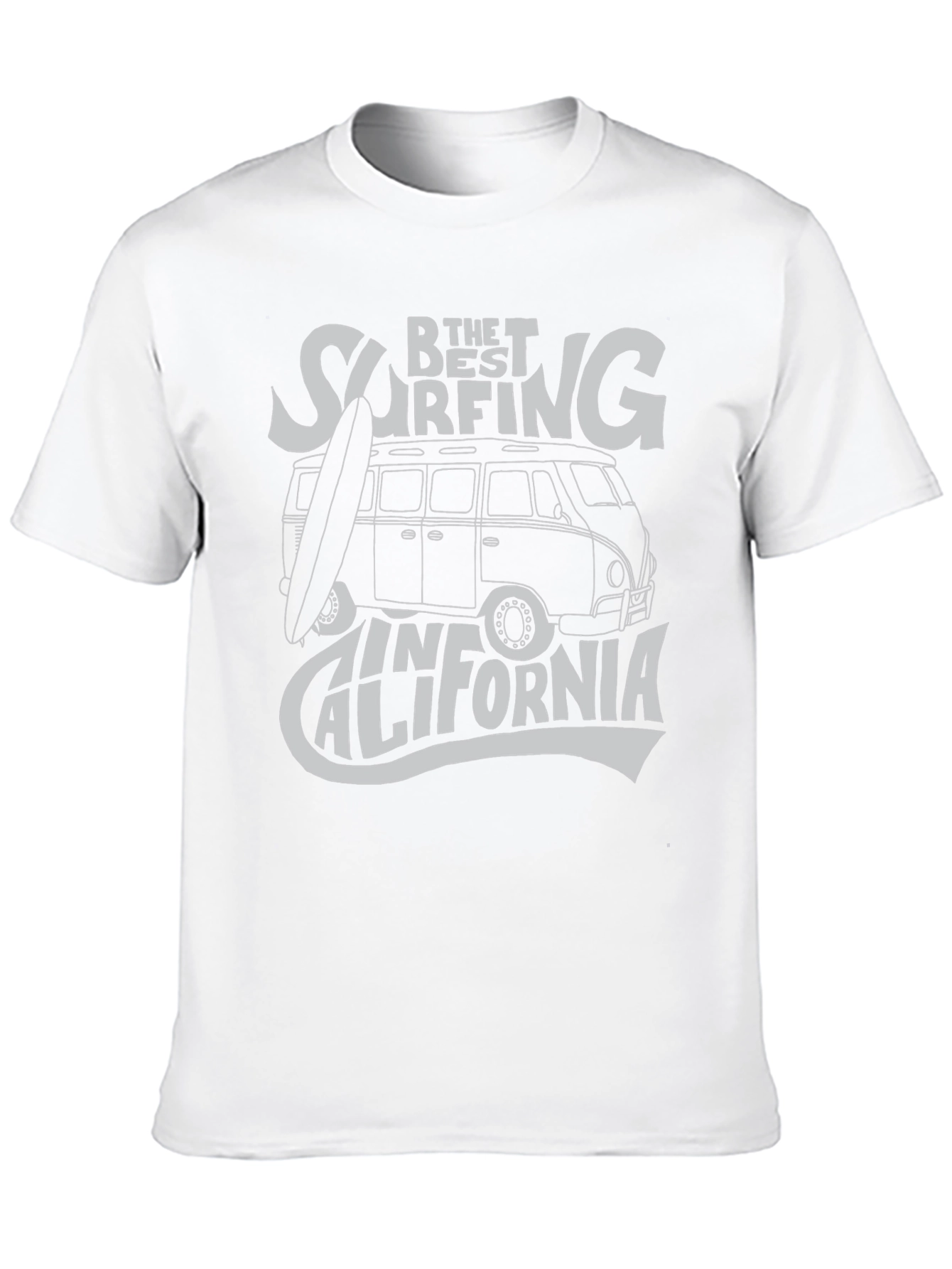 Black Surfing California Graphic Tee - Black Cotton T-Shirt view 10