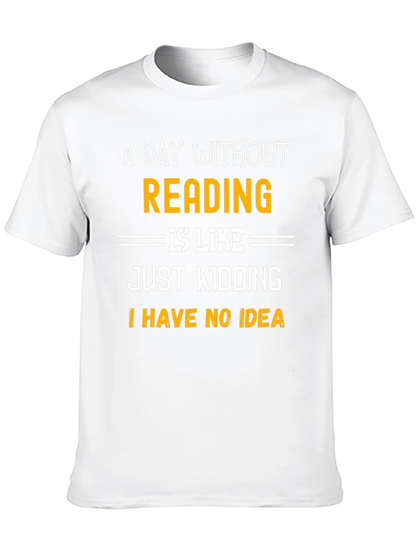 Black Funny Reading T-Shirt: A Day Without Reading view 10