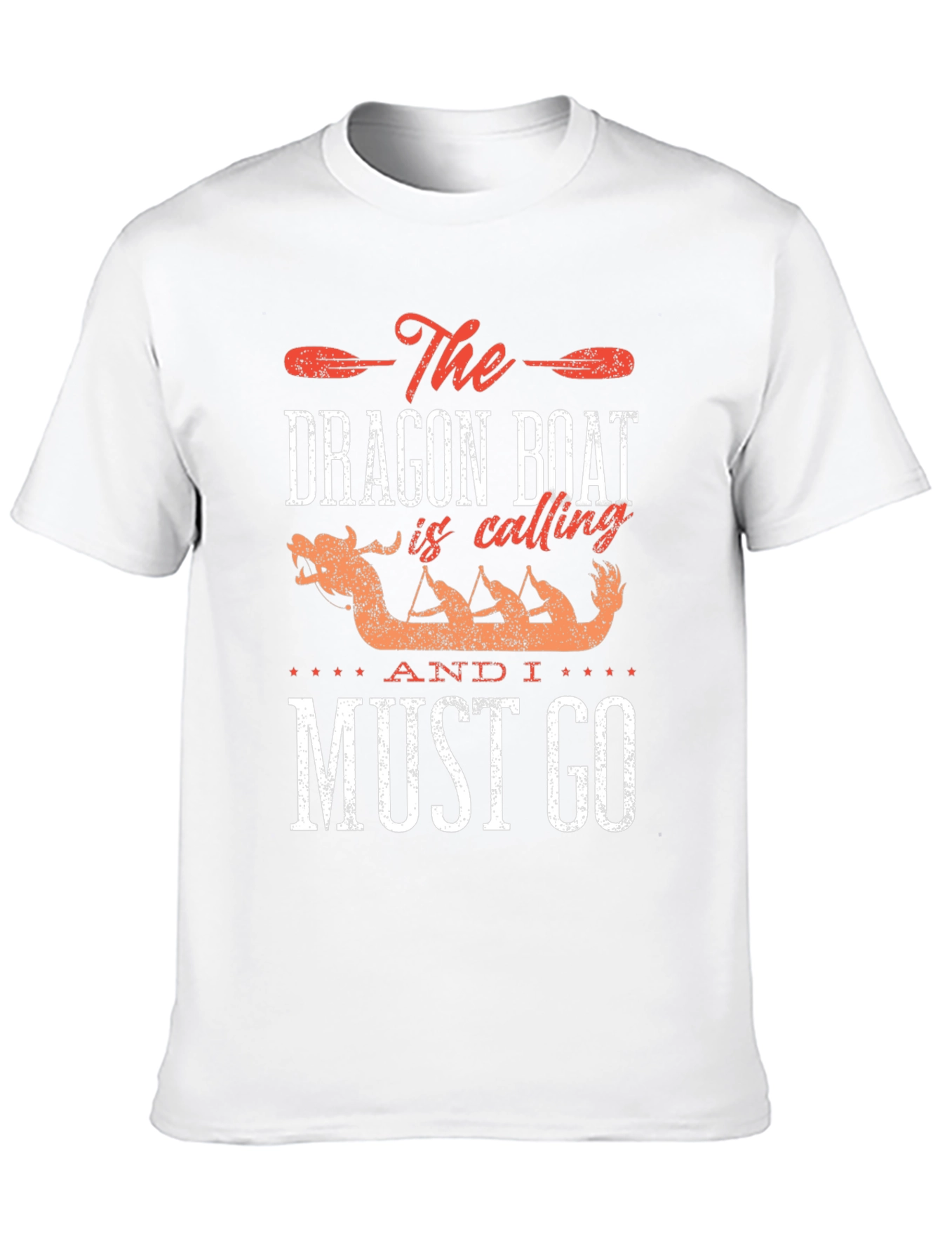 Black Dragon Boat Calling T-Shirt - Paddling Team Tee view 10
