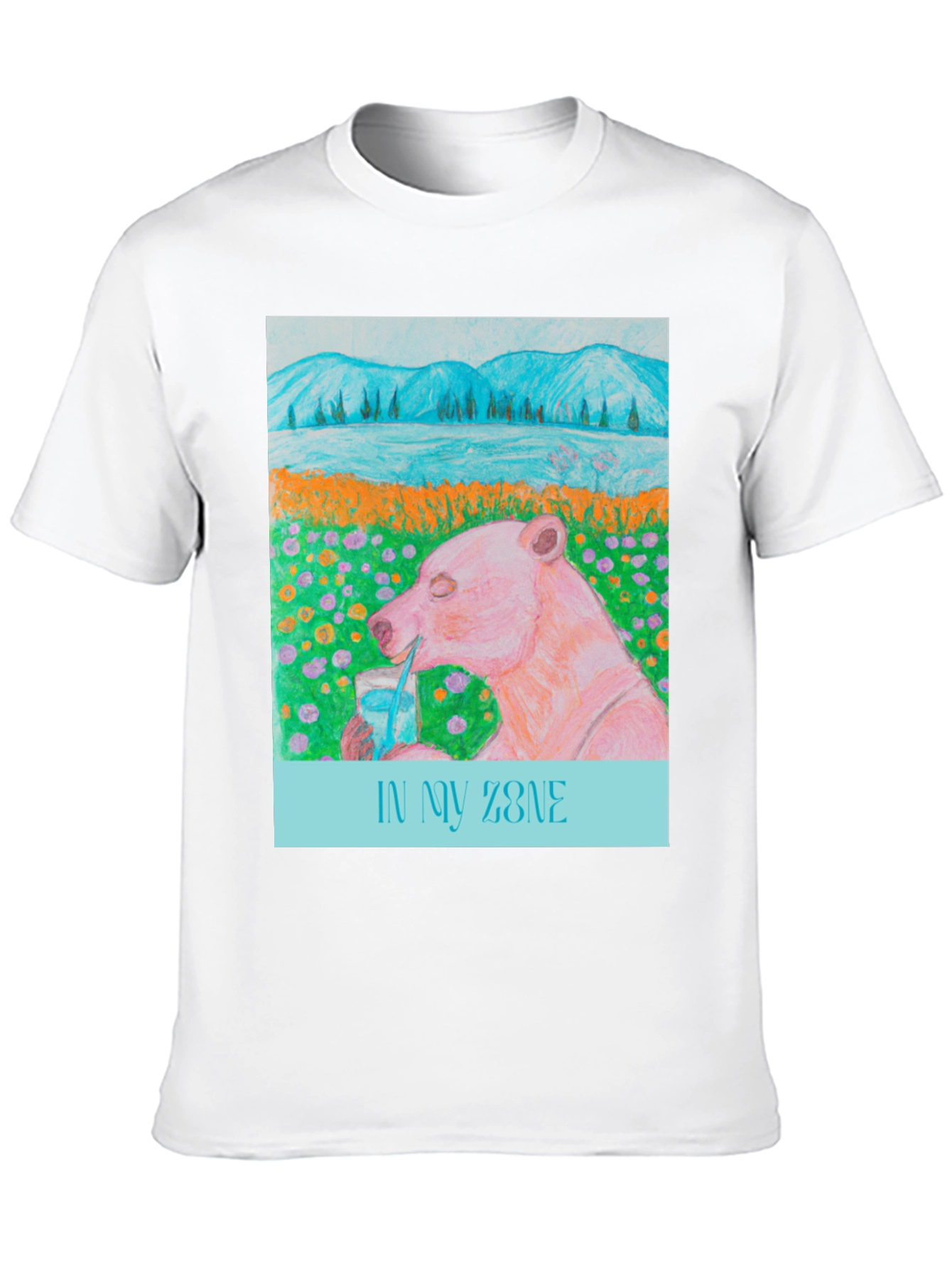 Black In My Zone Bear T-Shirt - Relaxed Graphic Tee view 10