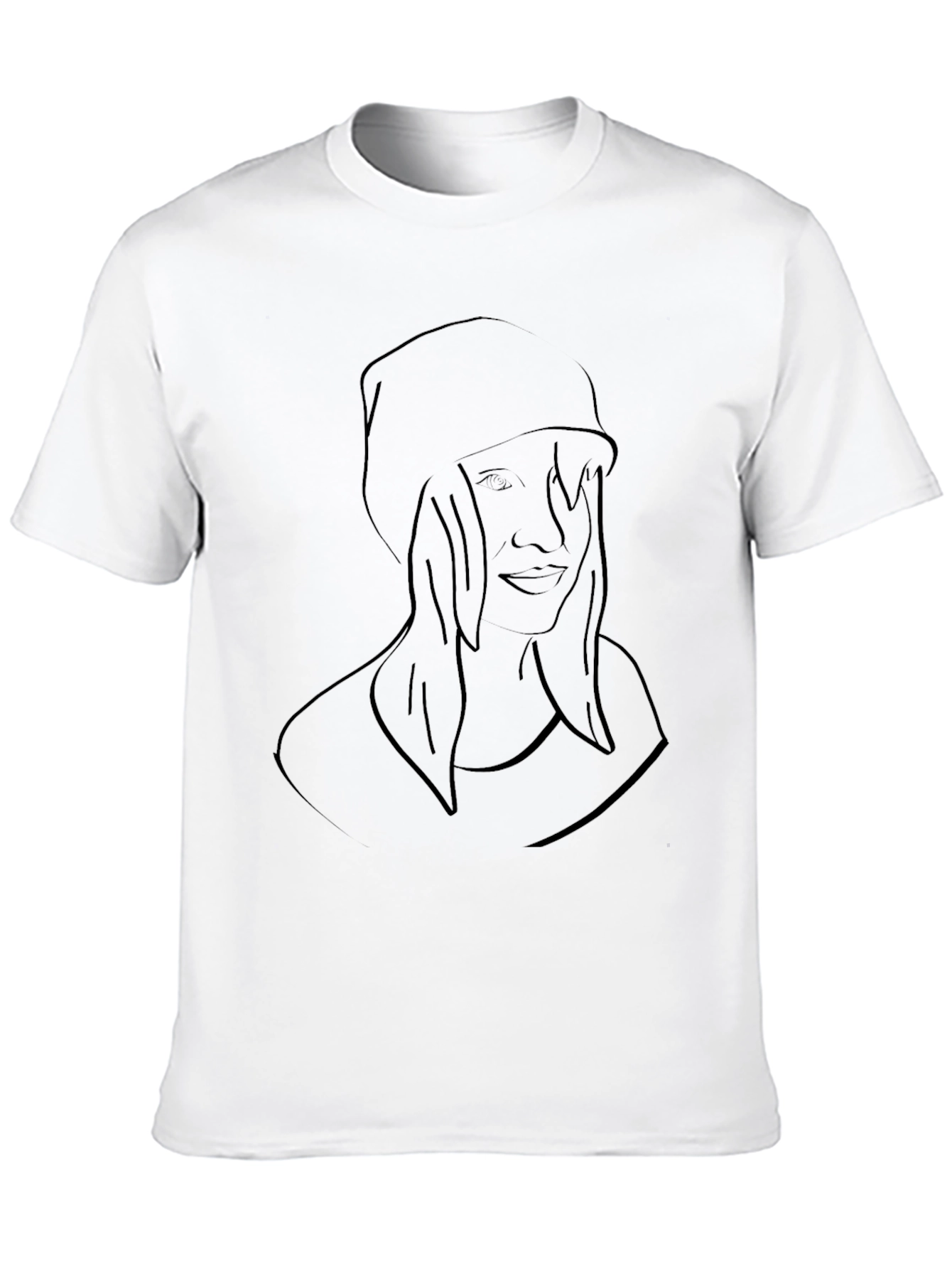 Black Minimalist Graphic T-Shirt - Black view 10