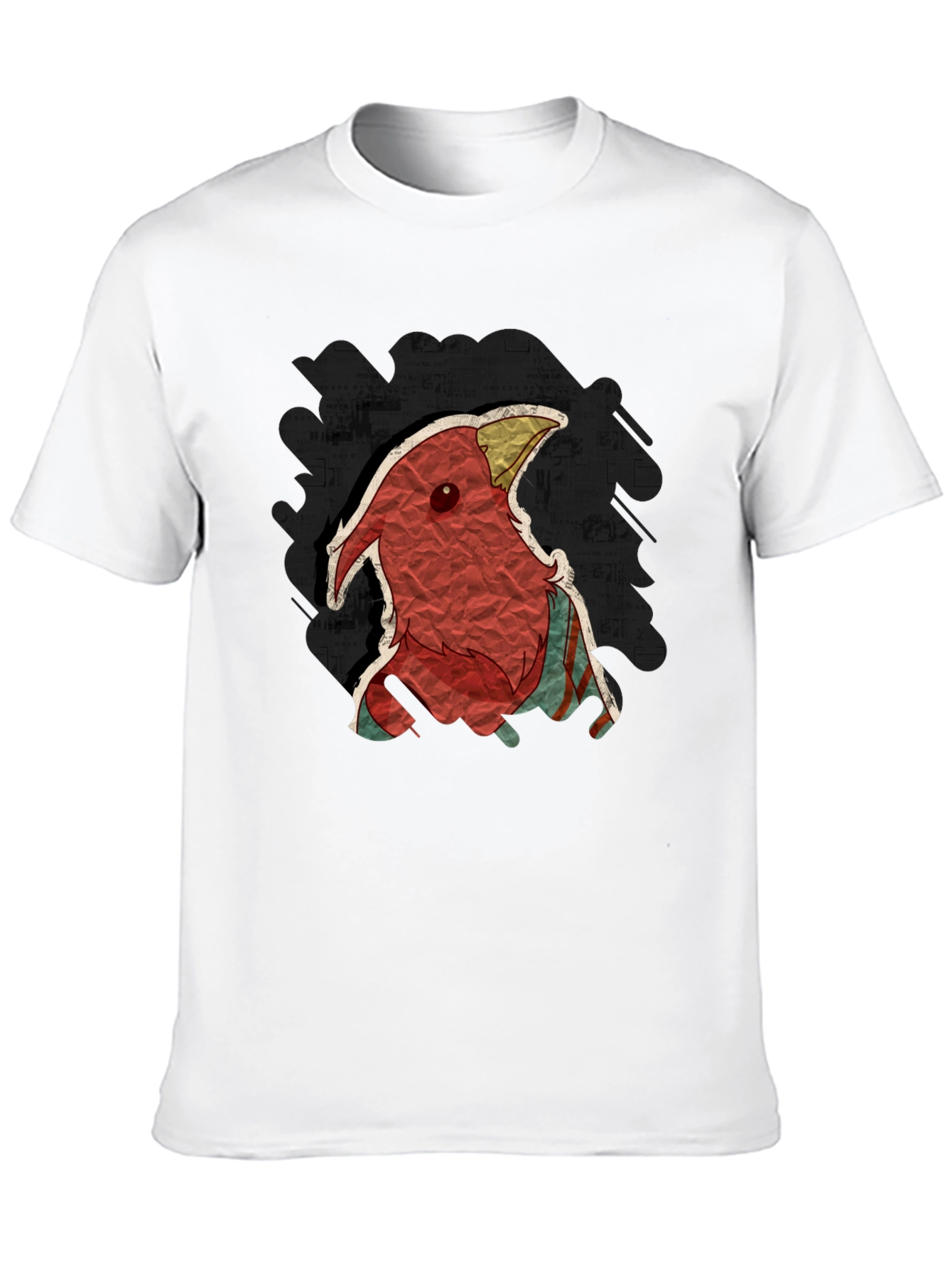 Black Unique Cardinal Graphic T-Shirt - Soft Black Tee view 10