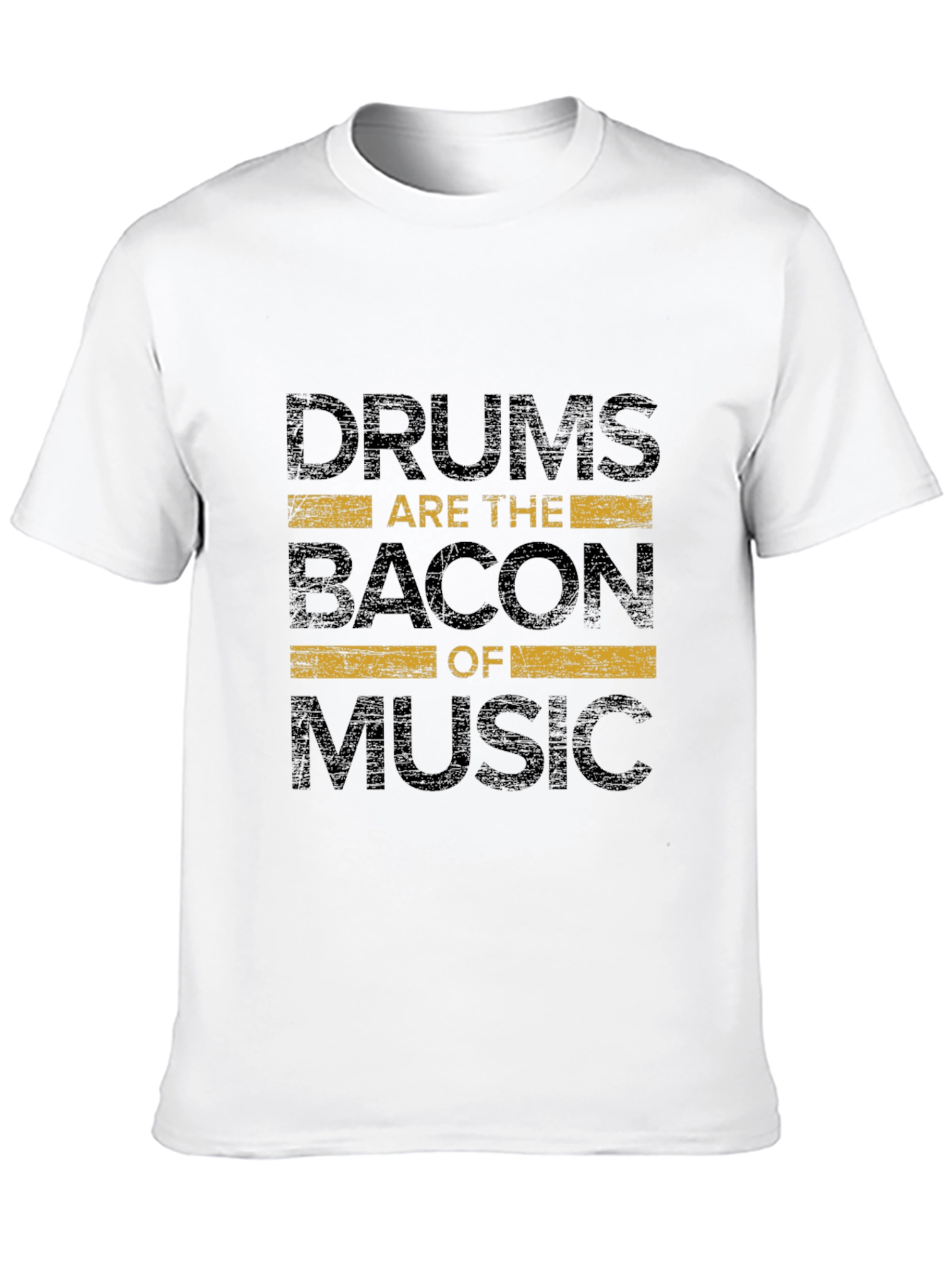 Black Drums Are The Bacon of Music - Graphic T-Shirt view 10