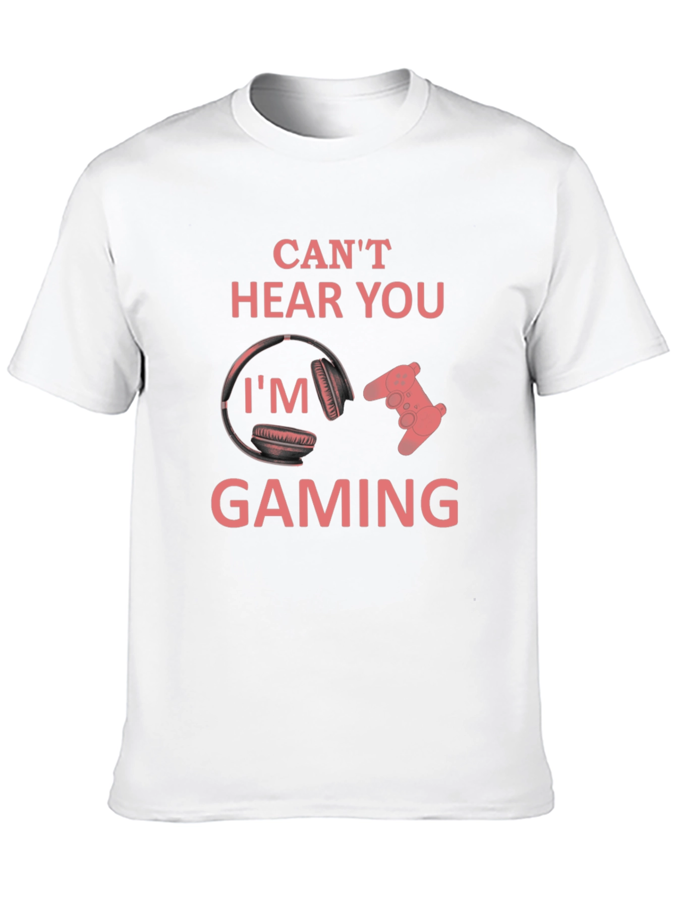 Black Can't Hear You I'm Gaming T-Shirt view 10