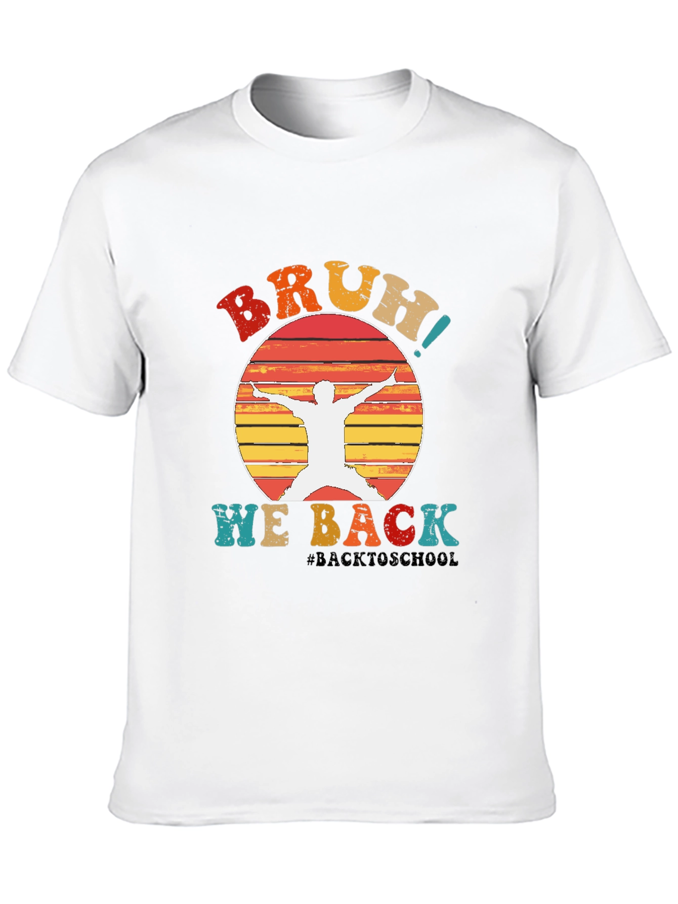 Black Bruh! We Back T-Shirt Retro Style view 10
