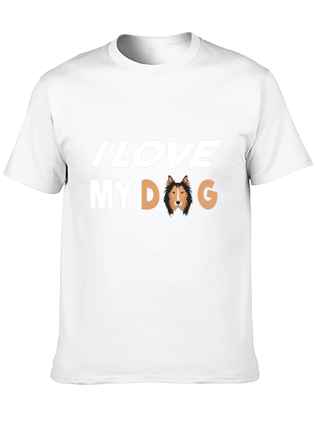 Black I Love My Dog Black T-Shirt view 10