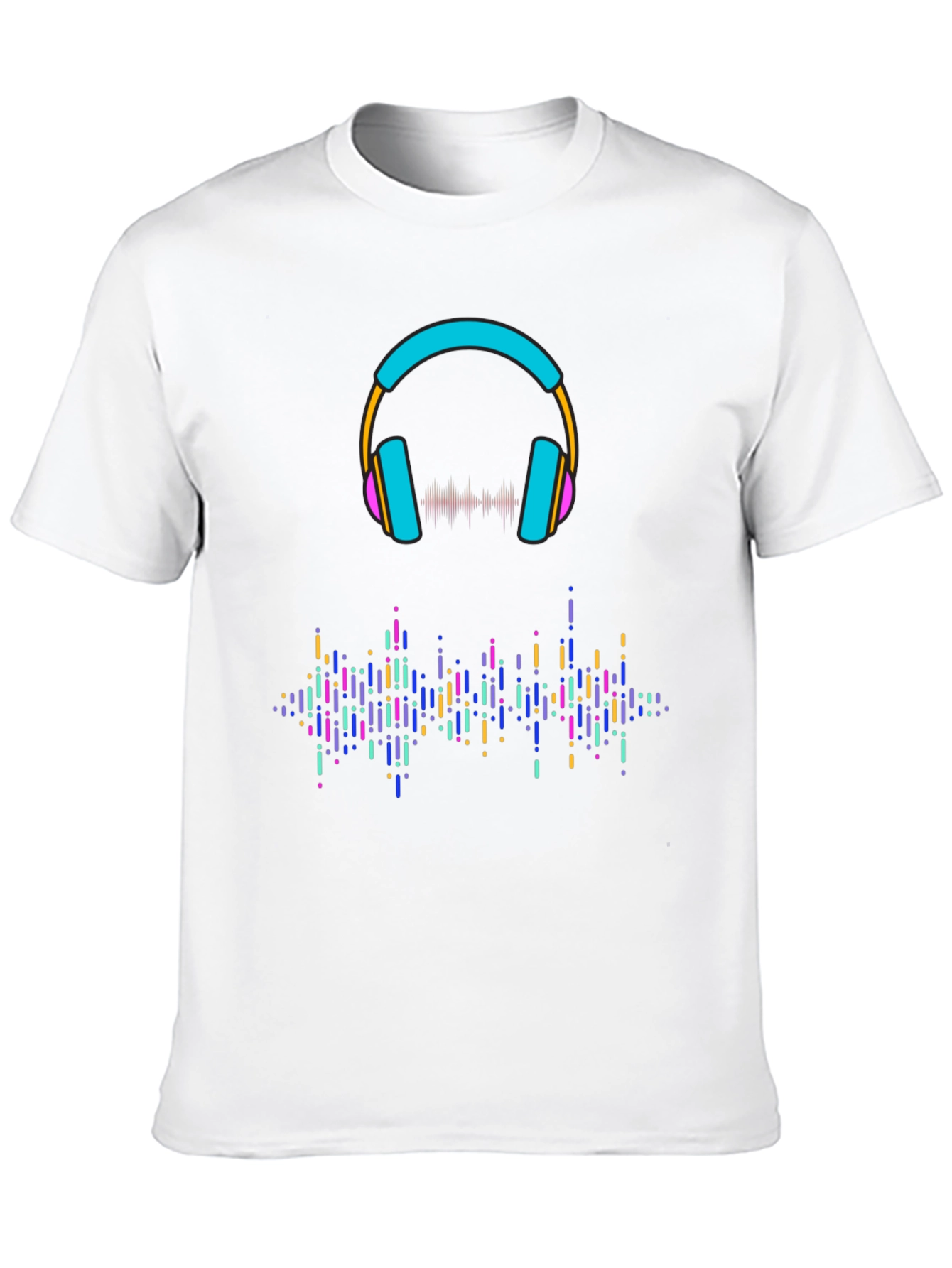 Black Vibrant Headphones & Soundwave Black Tee view 10