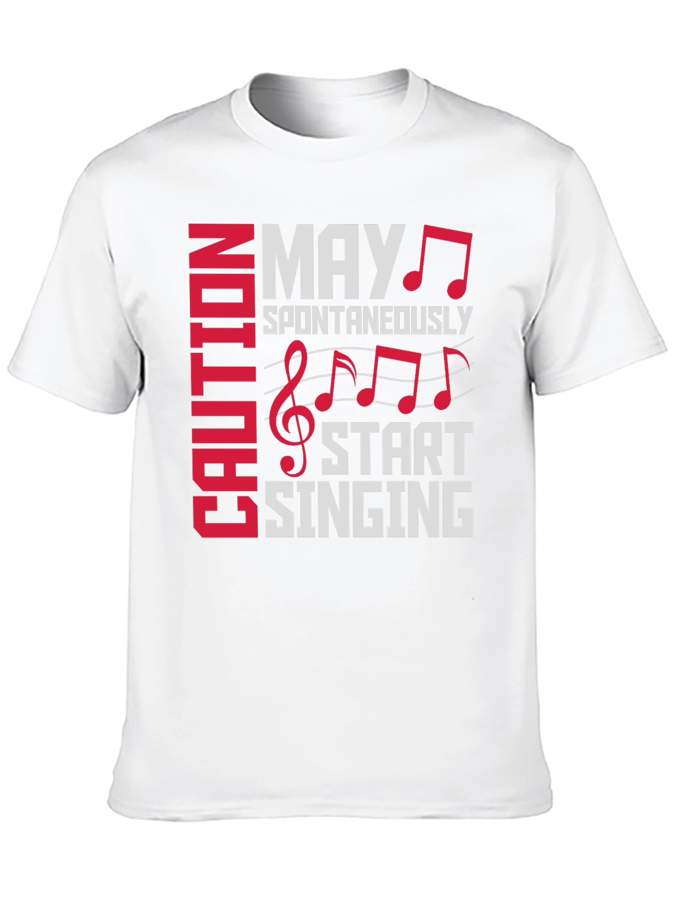 Black Caution May Spontaneously Start Singing T-Shirt view 10