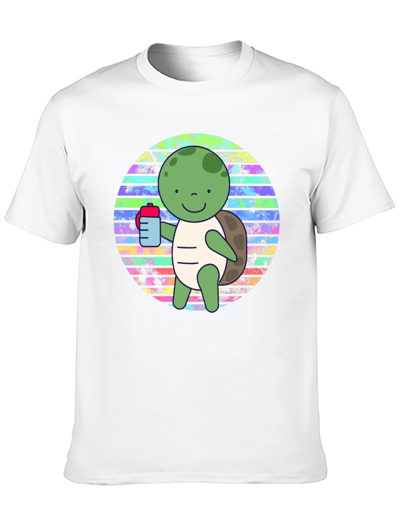 Black Cute Turtle Graphic Tee view 10
