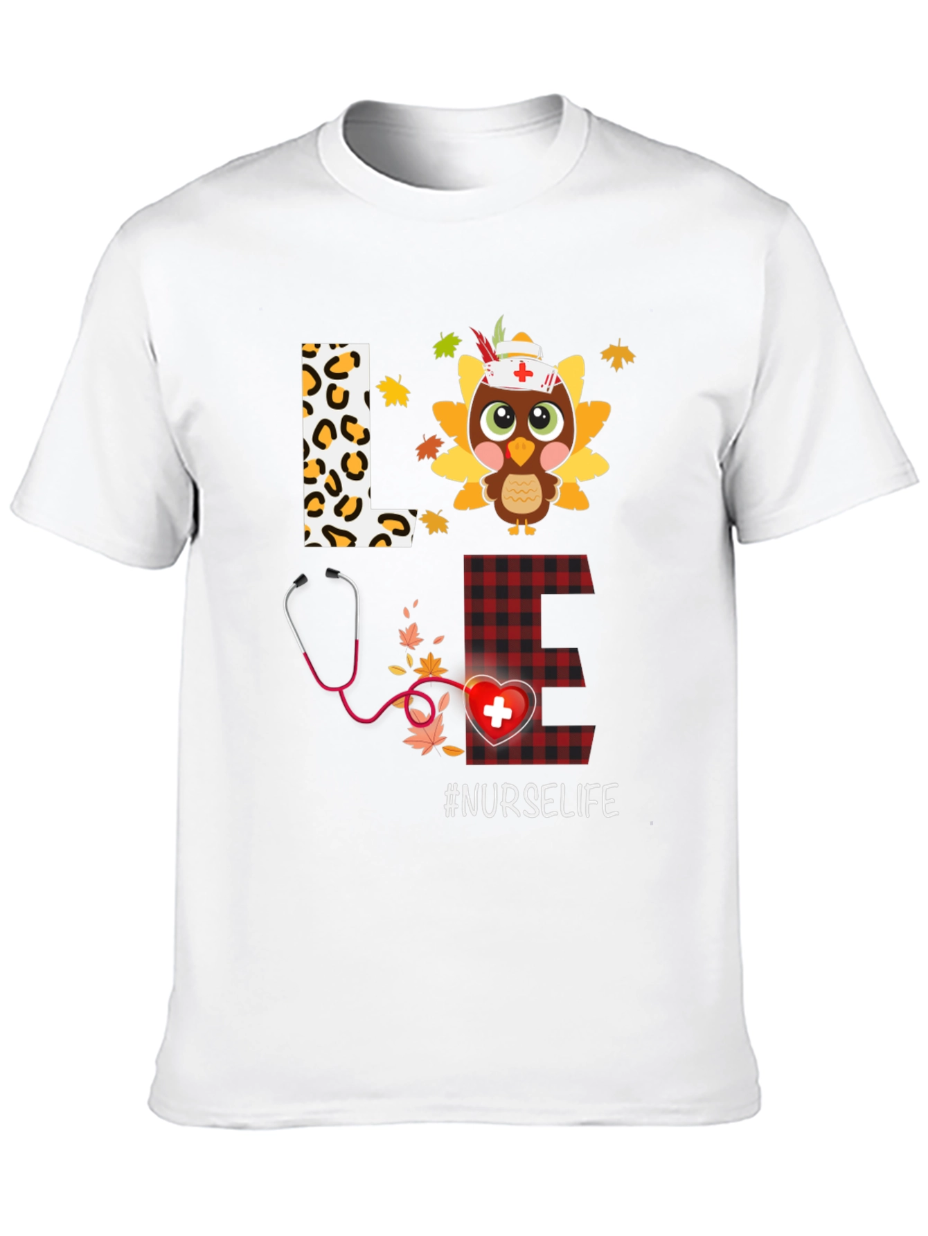 Black Nurse Life Thanksgiving T-Shirt view 10
