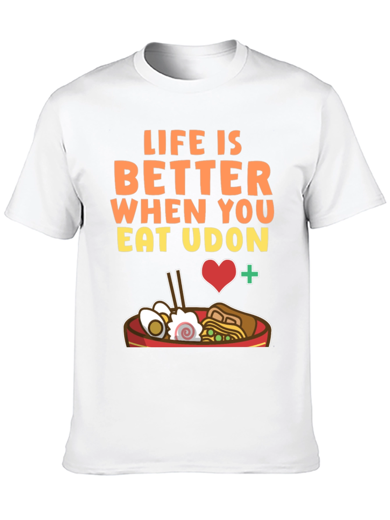 Black Life Is Better When You Eat Udon Graphic Tee view 10