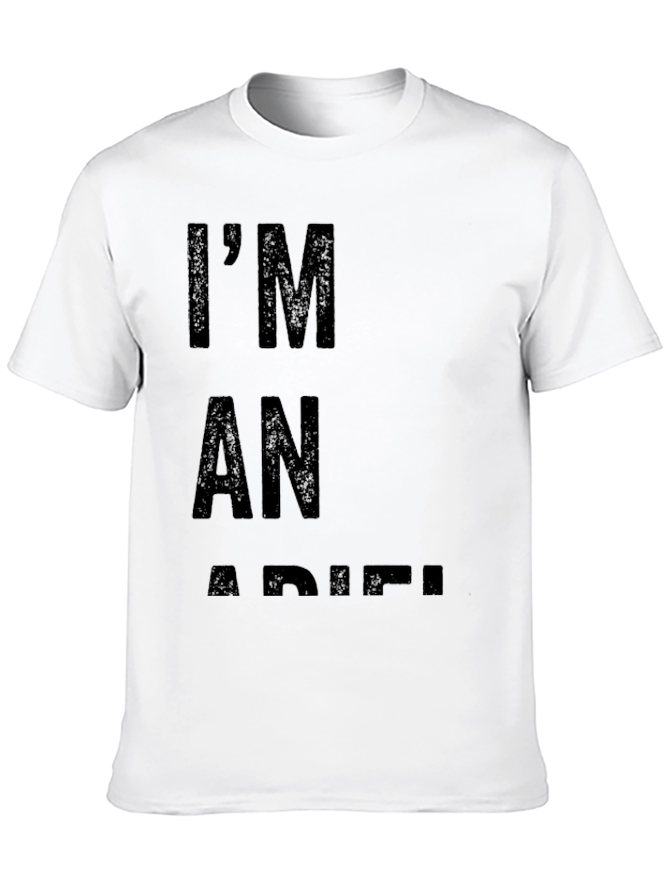 Black I'm An Adiel Black Tee - Bold Statement Shirt view 10