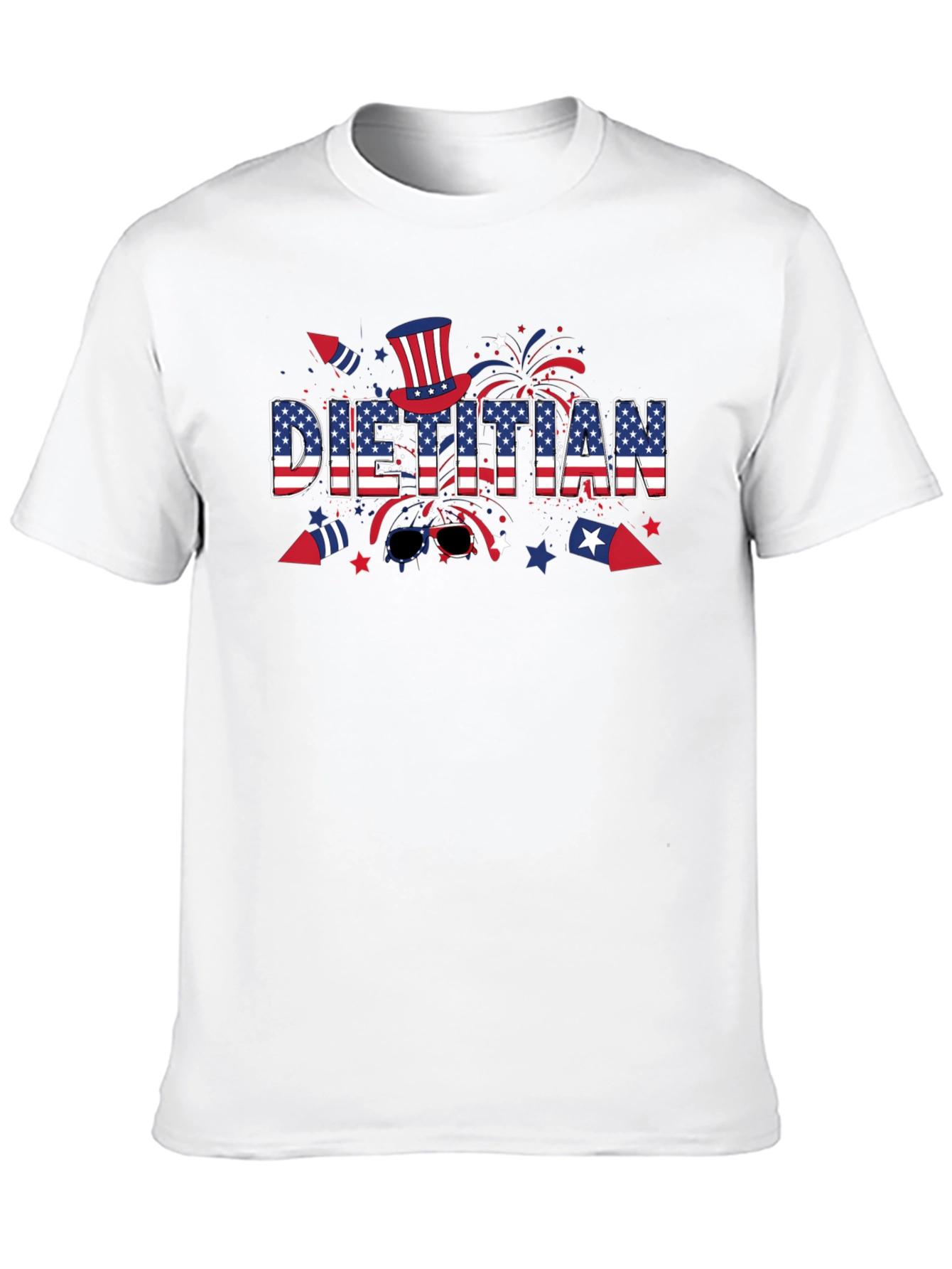 Black Dietitian Patriotic T-Shirt view 10
