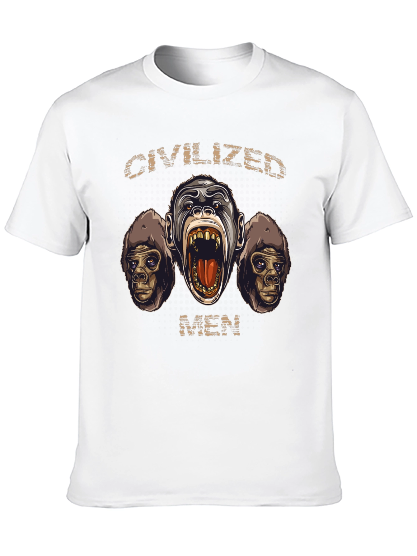 Black Civilized Men Graphic T-Shirt view 10