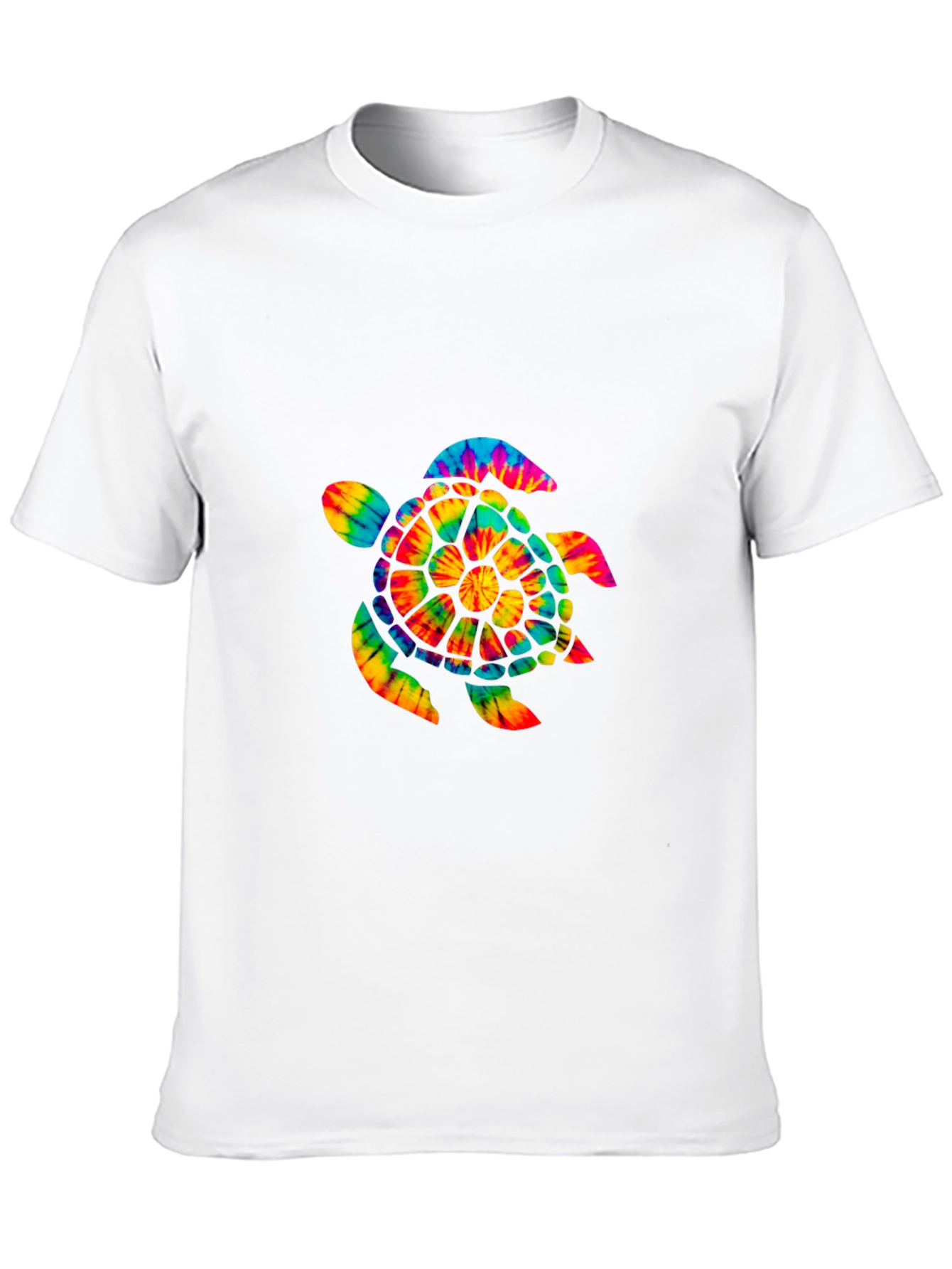 Black Tie-Dye Turtle Graphic Tee - Soft Cotton view 10